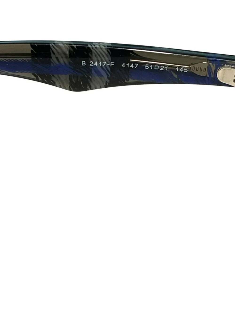Burberry Eyeglasses  B2291 Square Frame Gray & Blue Plaid Acetate New